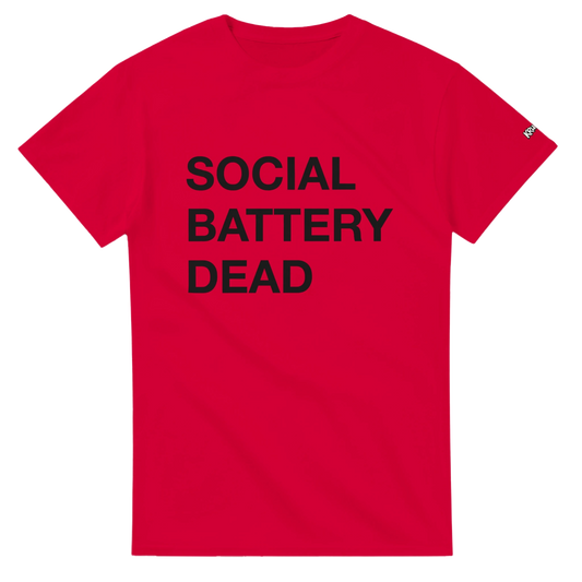 PLAINSPEAK - SOCIAL BATTERY DEAD - Unisex Crewneck T