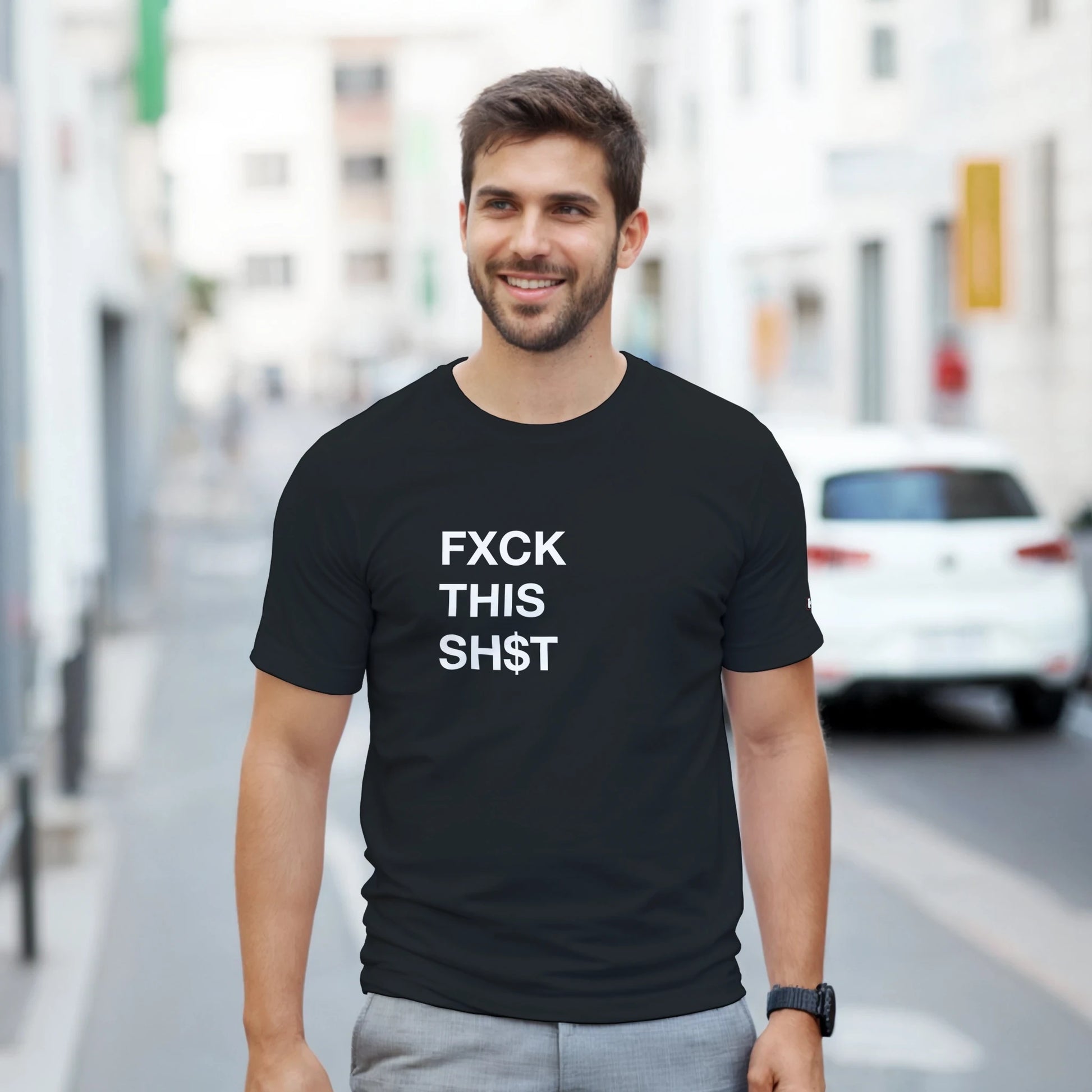 PLAINSPEAK - FXCK THIS SH$T - Unisex Crewneck T - Kruunk