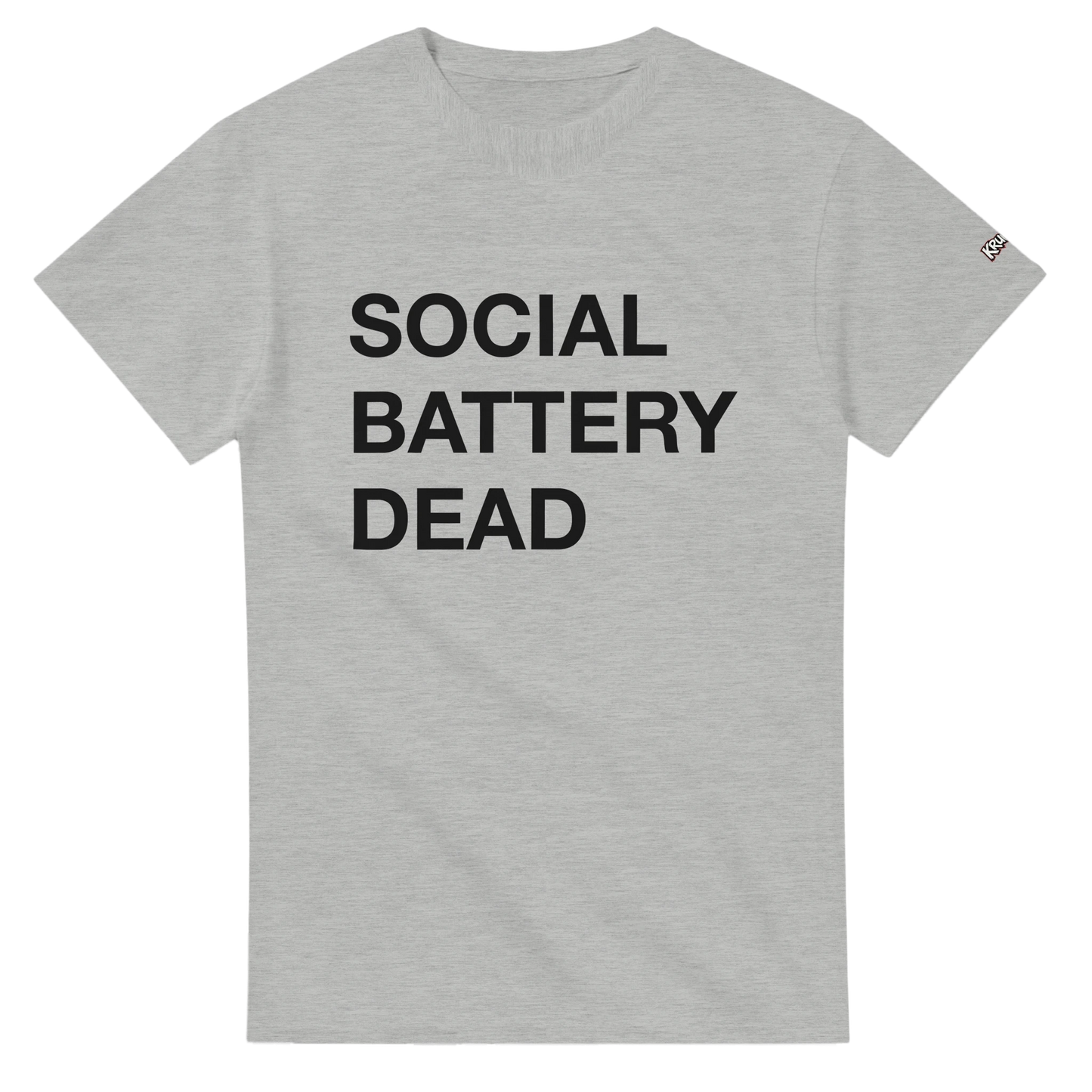 PLAINSPEAK - SOCIAL BATTERY DEAD - Unisex Crewneck T