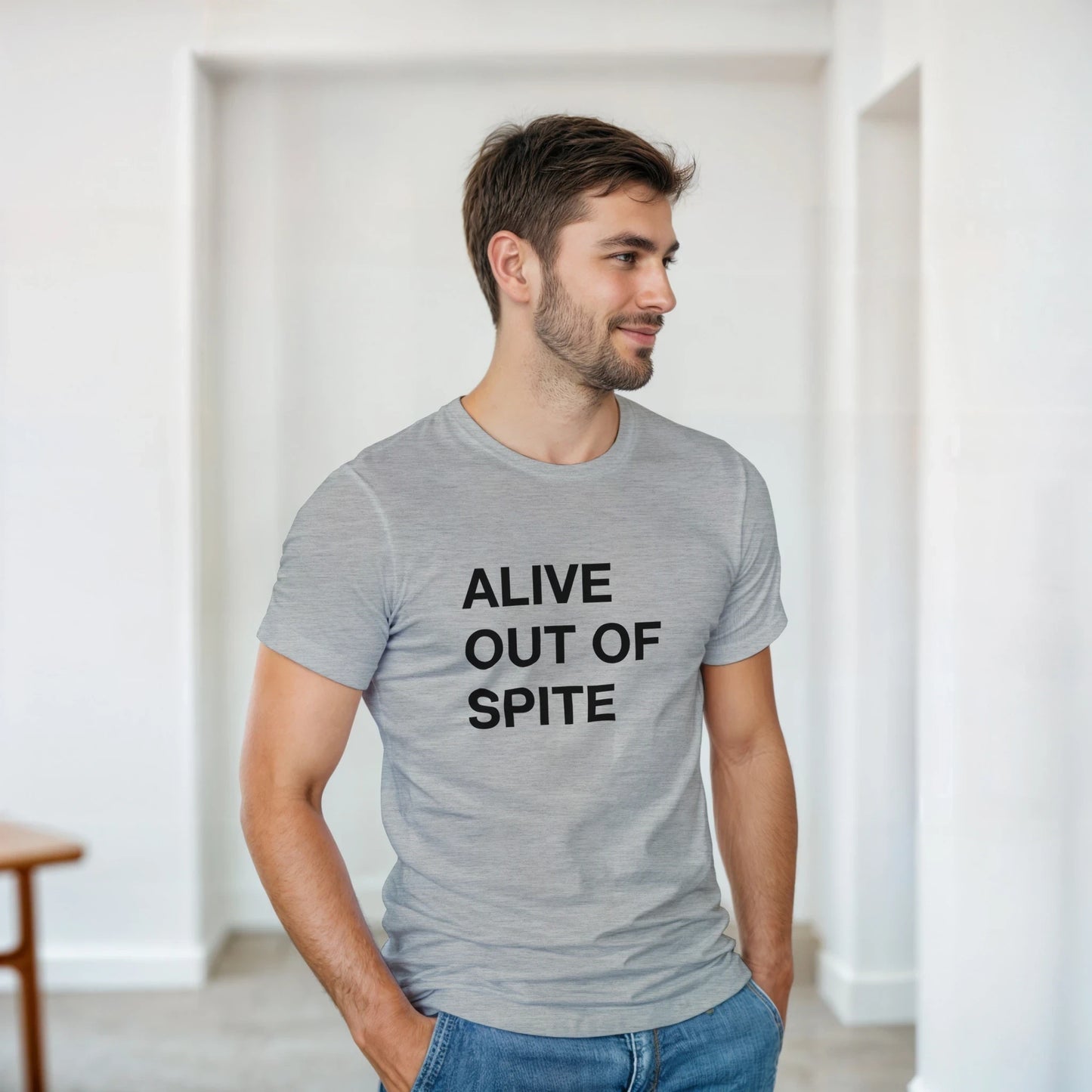 PLAINSPEAK - ALIVE OUT OF SPITE - Unisex Crewneck T