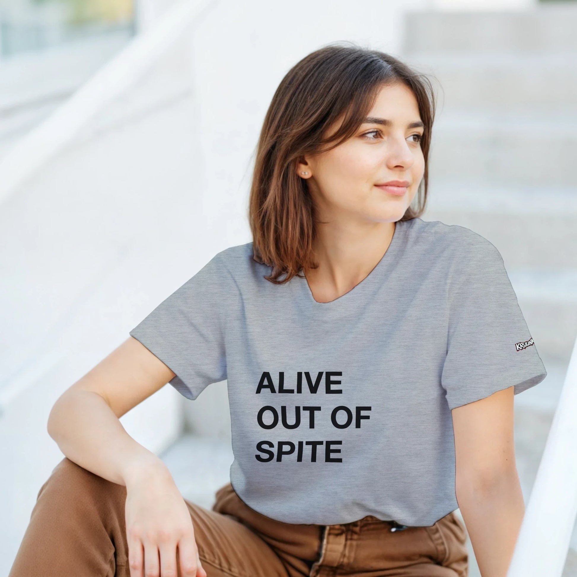 PLAINSPEAK - ALIVE OUT OF SPITE - Unisex Crewneck T