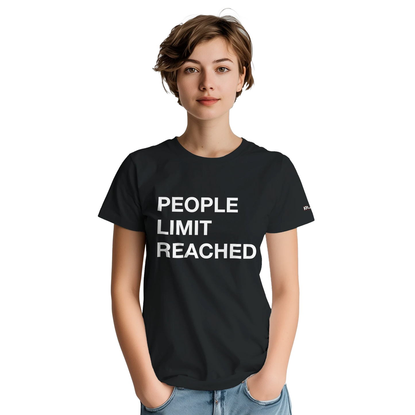 PLAINSPEAK -  PEOPLE LIMIT REACHED - Unisex Crewneck T