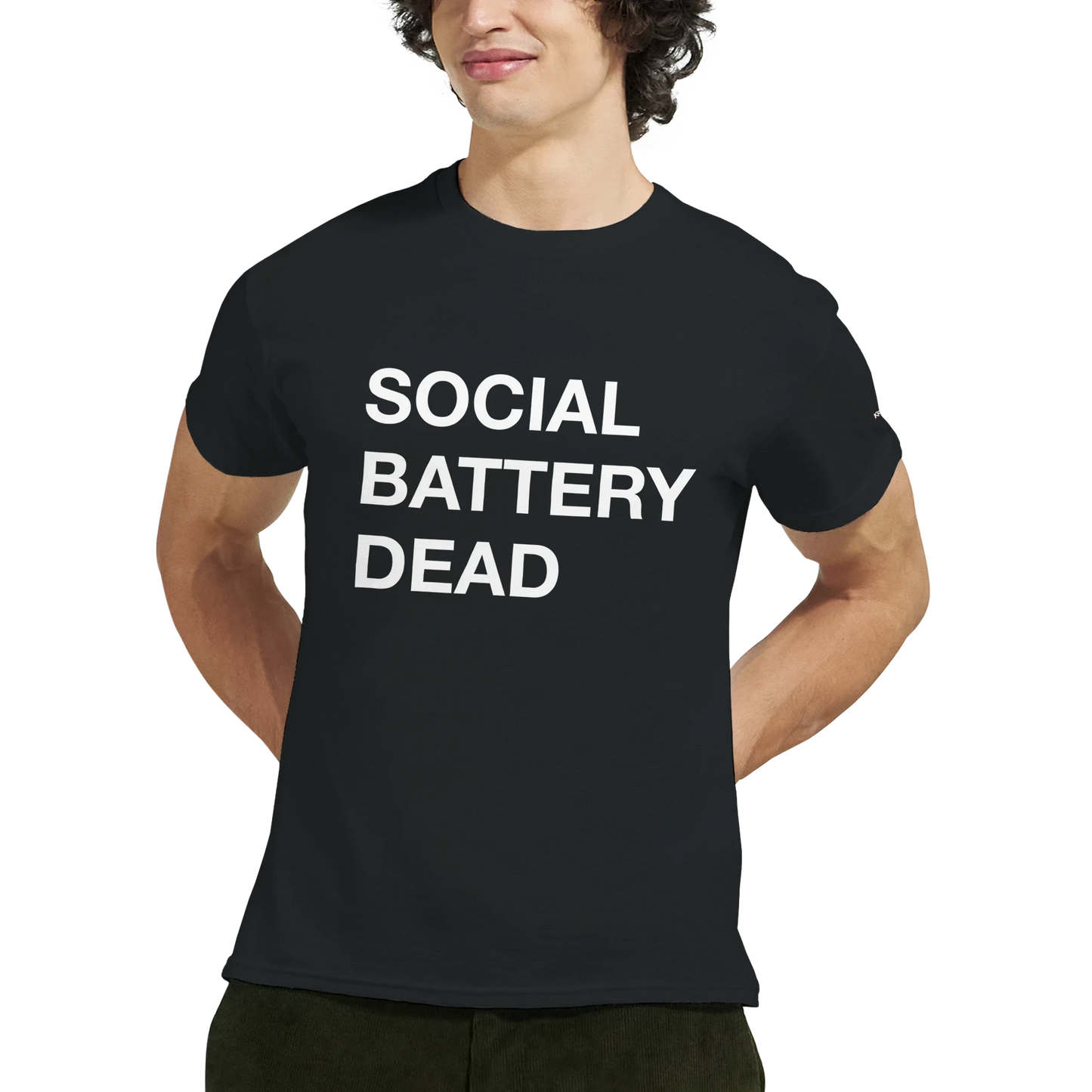 PLAINSPEAK - SOCIAL BATTERY DEAD - Unisex Crewneck T