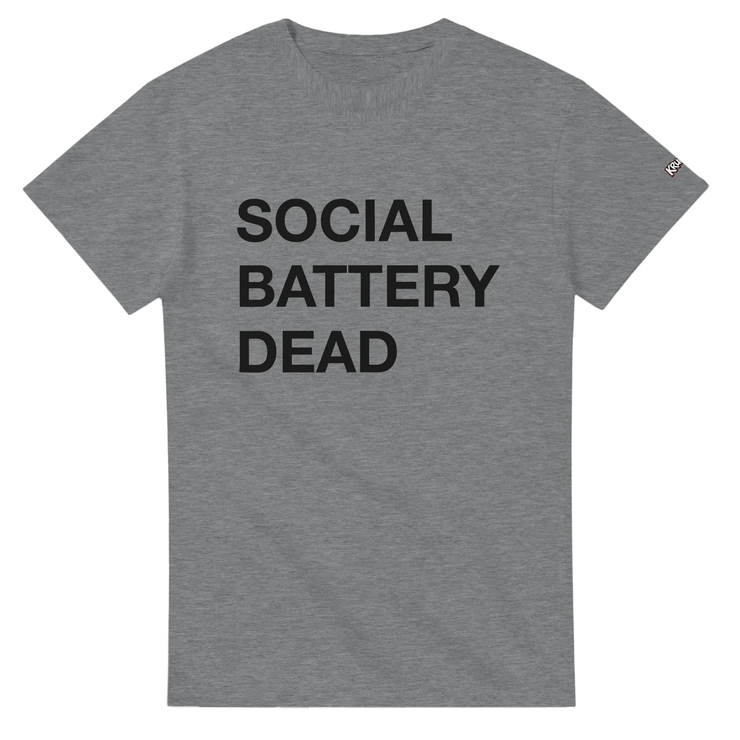 PLAINSPEAK - SOCIAL BATTERY DEAD - Unisex Crewneck T