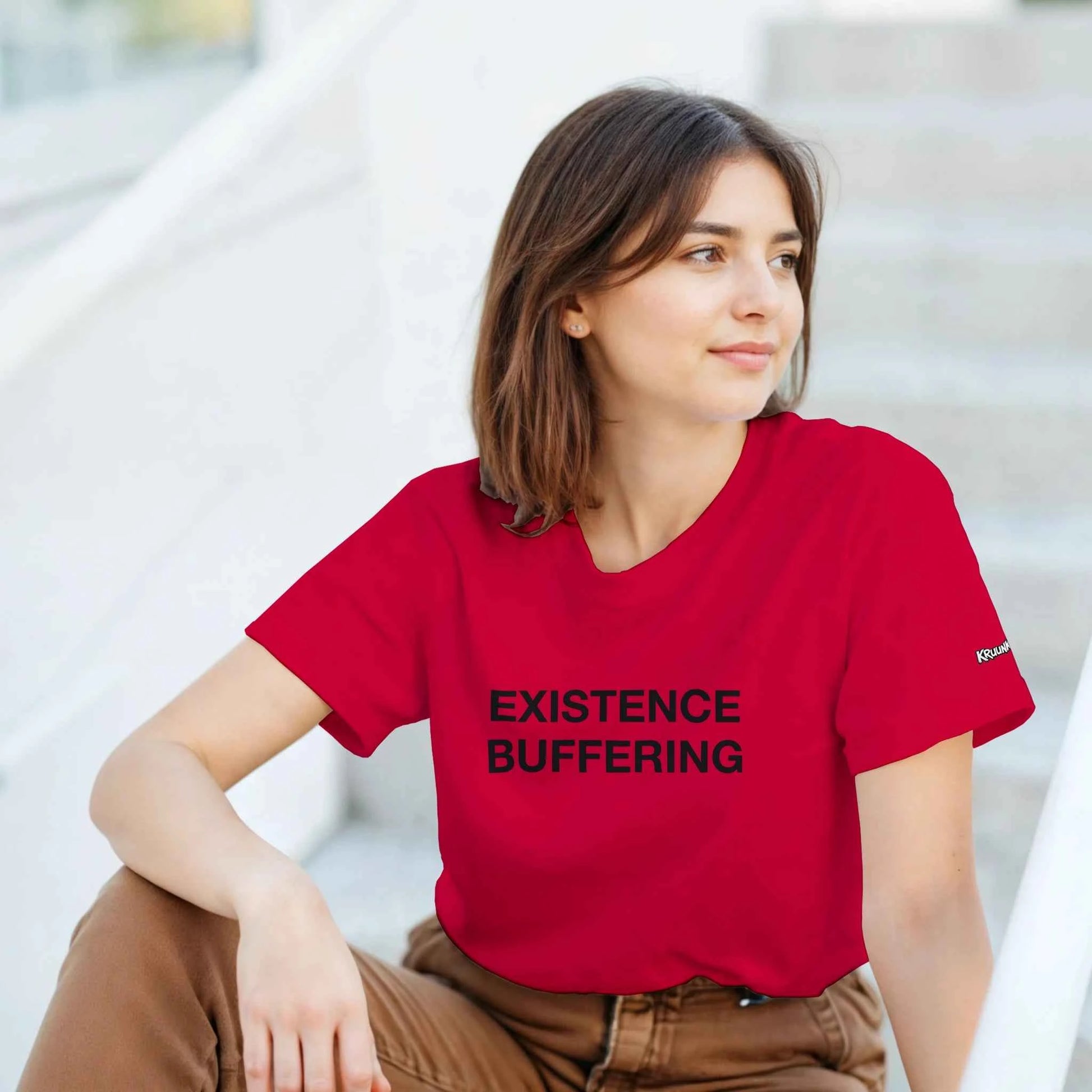 PLAINSPEAK - EXISTENCE BUFFERING - Unisex Crewneck T