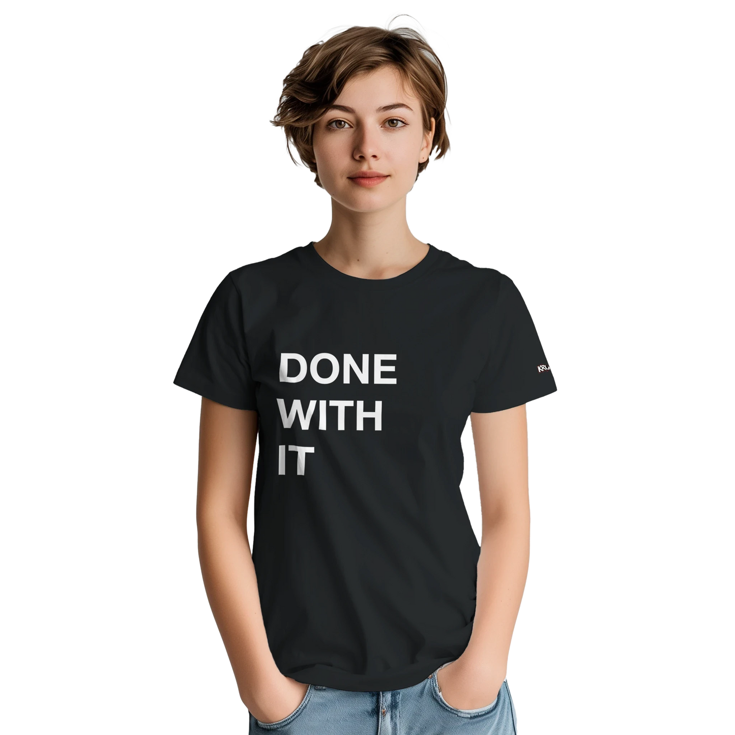 PLAINSPEAK - DONE WITH IT - Unisex Crewneck T