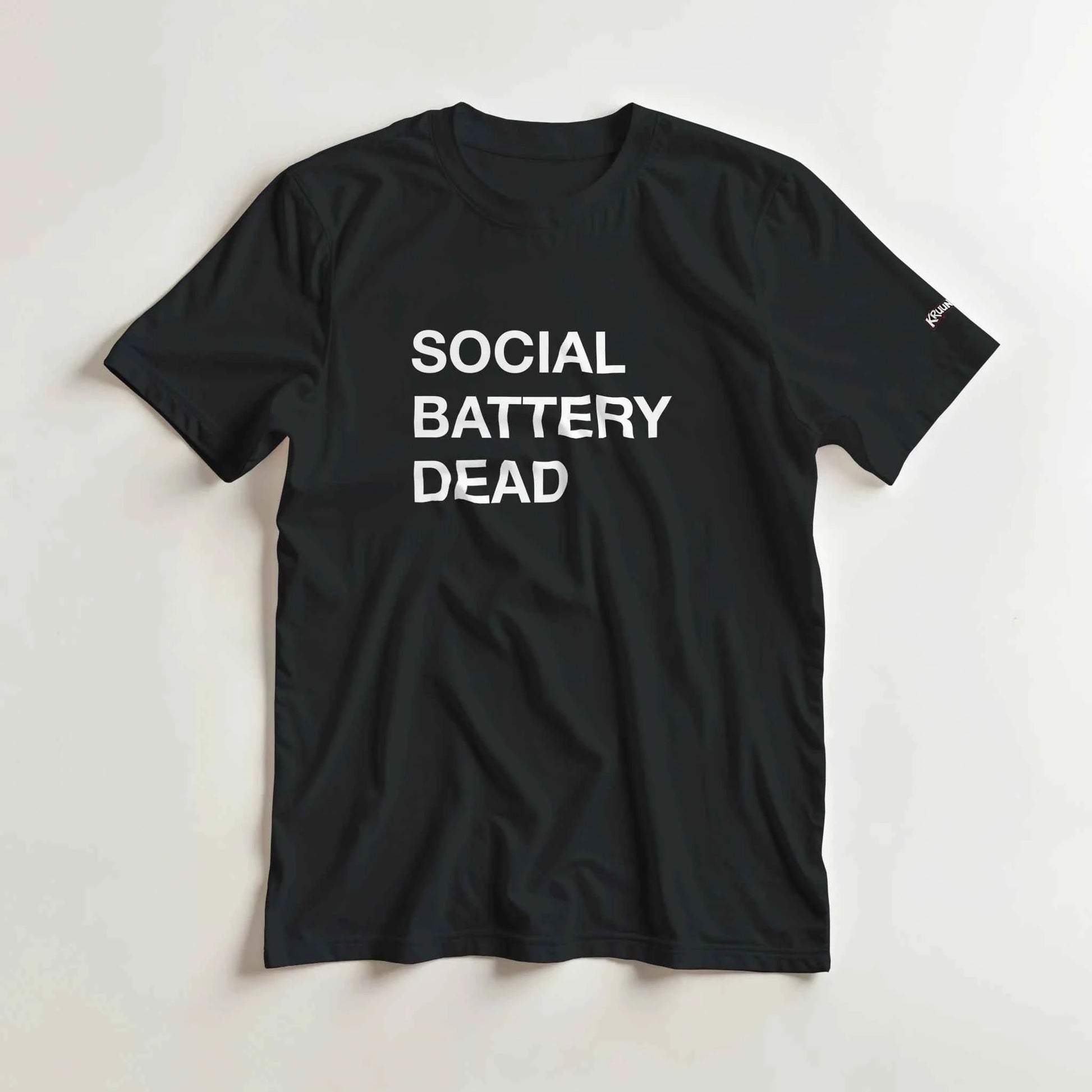 PLAINSPEAK - SOCIAL BATTERY DEAD - Unisex Crewneck T