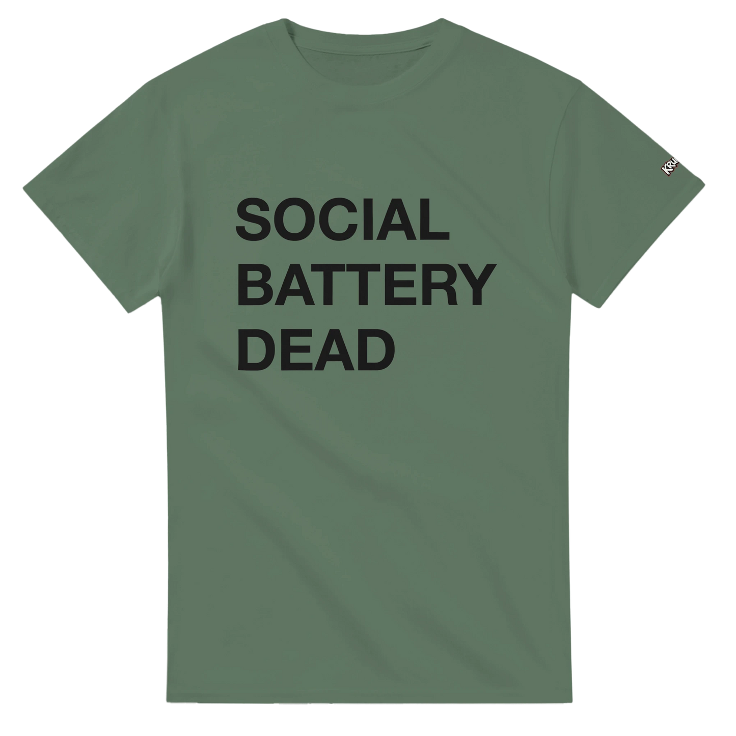 PLAINSPEAK - SOCIAL BATTERY DEAD - Unisex Crewneck T